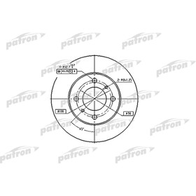 

Диск тормозной Patron PBD4022