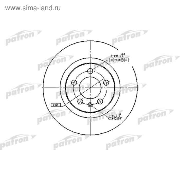 фото Диск тормозной patron pbd4027