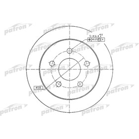 

Диск тормозной Patron PBD4049