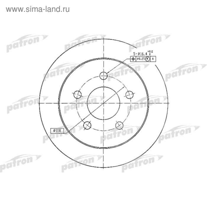 фото Диск тормозной patron pbd4049