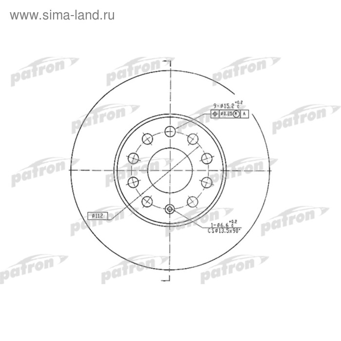 фото Диск тормозной patron pbd4295