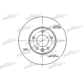 

Диск тормозной Patron PBD4308