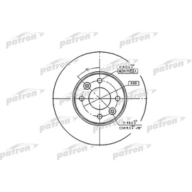 

Диск тормозной Patron PBD4364