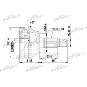 

Шрус наружный Patron PCV1090