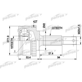 

Шрус наружный Patron PCV1197