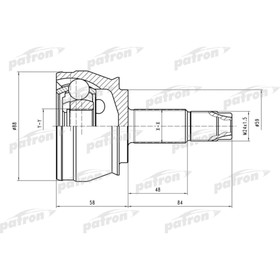 

Шрус наружный Patron PCV1245