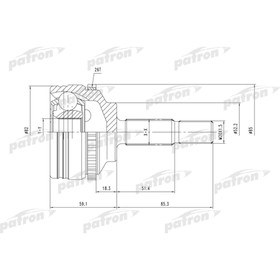 

Шрус наружный Patron PCV1378