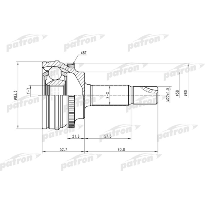 Шрус наружный Patron PCV1450