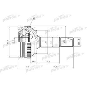 

Шрус наружный Patron PCV1460