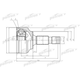 

Шрус наружный Patron PCV1469