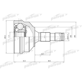 

Шрус наружный Patron PCV1496