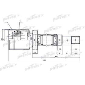 

Шрус внутренний Patron PCV1497