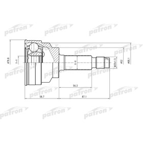 

Шрус наружный Patron PCV1518