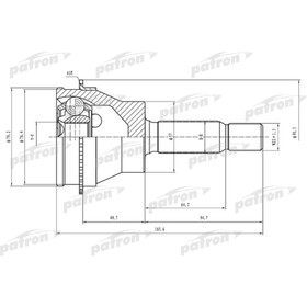 

Шрус наружный Patron PCV1523