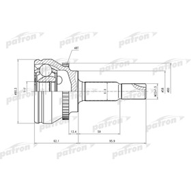 

Шрус наружный Patron PCV1544