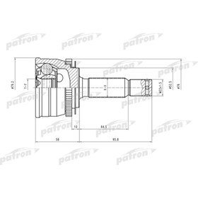

Шрус наружный Patron PCV1545
