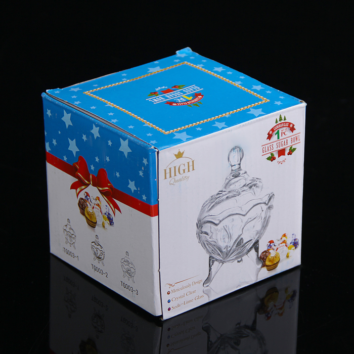 Сахарница 150 мл "Венеция. Листва", на ножках