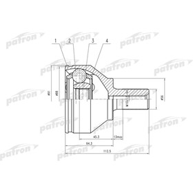 

Шрус наружный Patron PCV1562