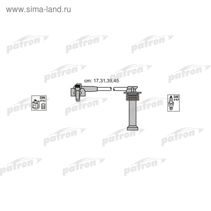 Провода высоковольтные, комплект Patron PSCI1004