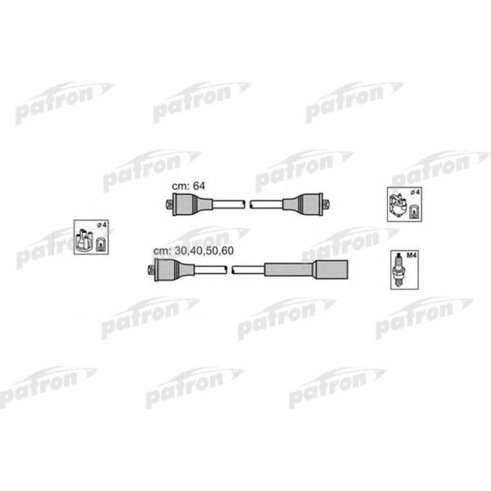 Провода высоковольтные, комплект Patron PSCI1009