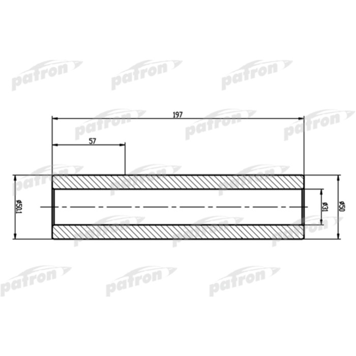 Вал торсиона Patron PTB3012