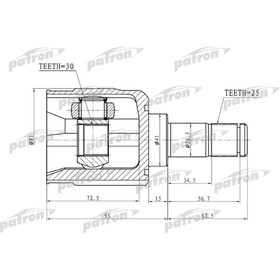 

Шрус внутренний Patron PCV1746