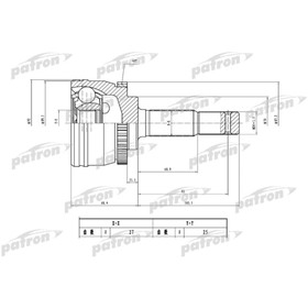 

Шрус наружный Patron PCV1780