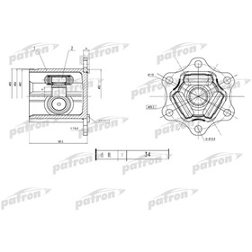 

Шрус внутренний Patron PCV1783