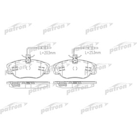 

Колодки тормозные Patron PBP1000