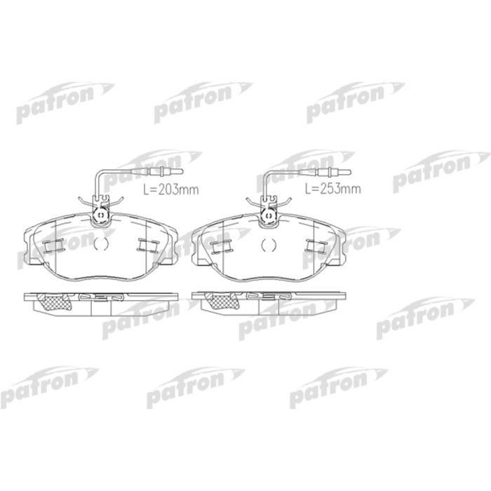 Колодки тормозные Patron PBP1000