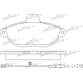 

Колодки тормозные Patron PBP1002