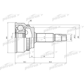 

Шрус наружный Patron PCV2175