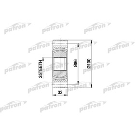 

Шрус внутренний Patron PCV2273