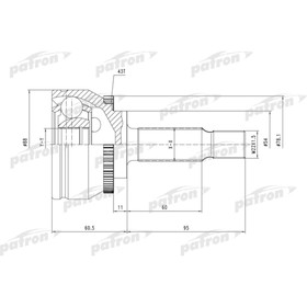 

Шрус наружный Patron PCV3745