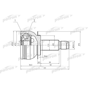 

Шрус наружный Patron PCV4042