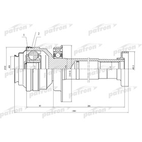 

Шрус внутренний Patron PCV4837