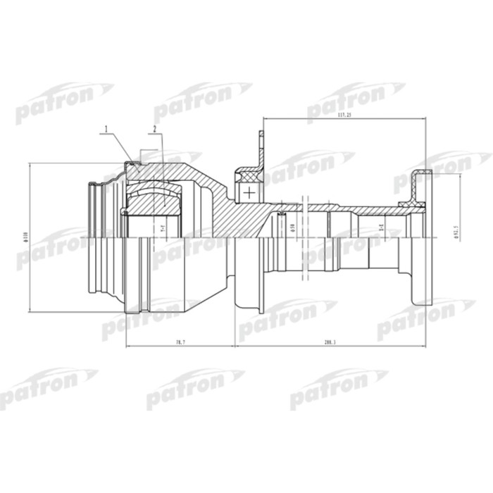 Шрус внутренний Patron PCV4841