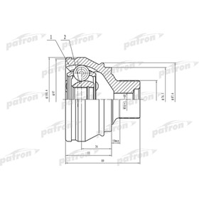 

Шрус наружный Patron PCV4958