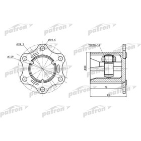 

Шрус внутренний Patron PCV5004