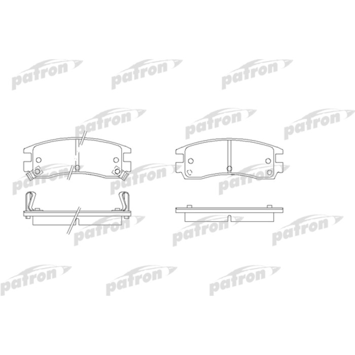 Колодки тормозные Patron PBP1264