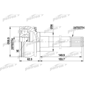 

Шрус наружный Patron PCV5007