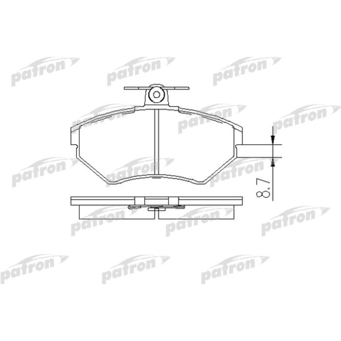 Колодки тормозные Patron PBP1289