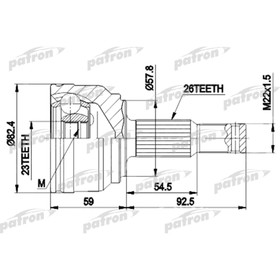 

Шрус наружный Patron PCV9117