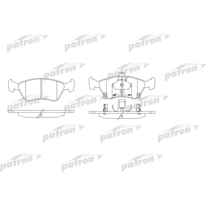 Колодки тормозные Patron PBP1321