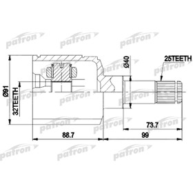 

Шрус внутренний Patron PCV9538