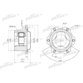 

Шрус внутренний Patron PCV9680