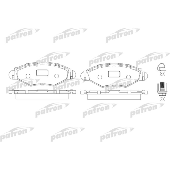 Колодки тормозные Patron PBP1378