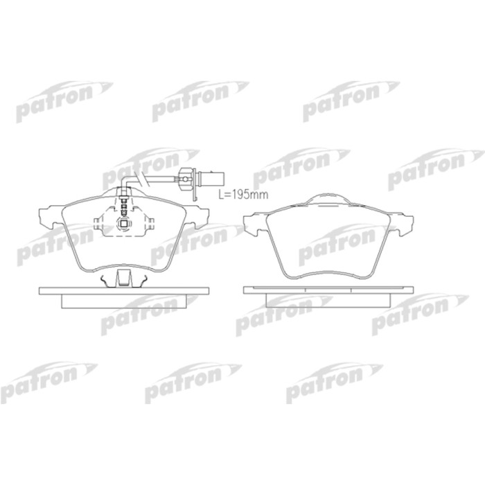 Колодки тормозные Patron PBP1484