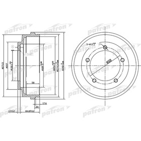 

Барабан тормозной Patron PDR1067