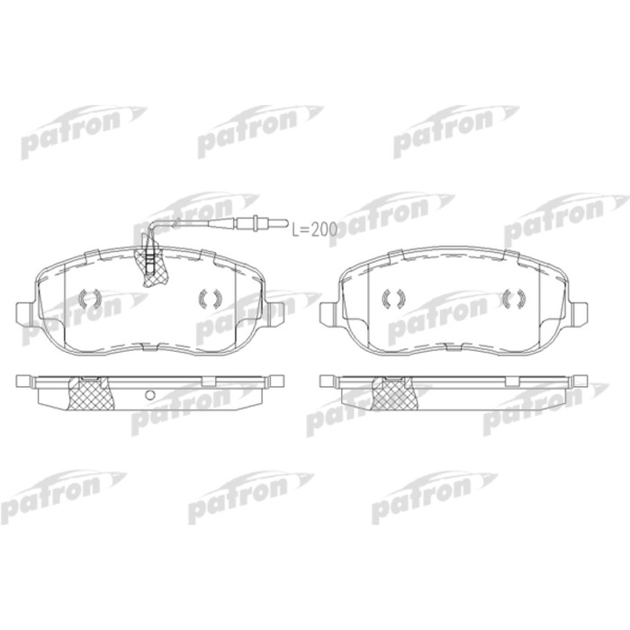 Колодки тормозные Patron PBP1566